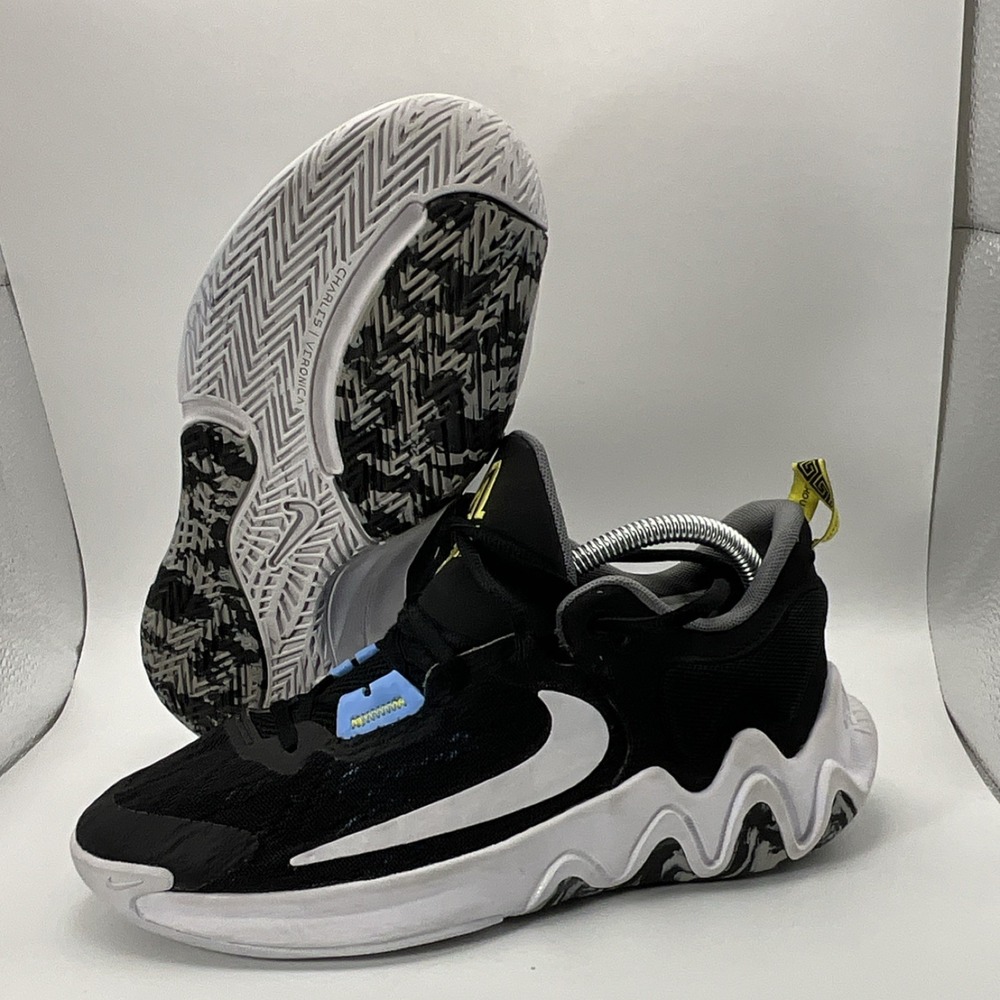 Nike Giannis Immortality 2 Sneakers Black White Blue Boys US 6Y DQ1943-001 - Picture 10 of 11